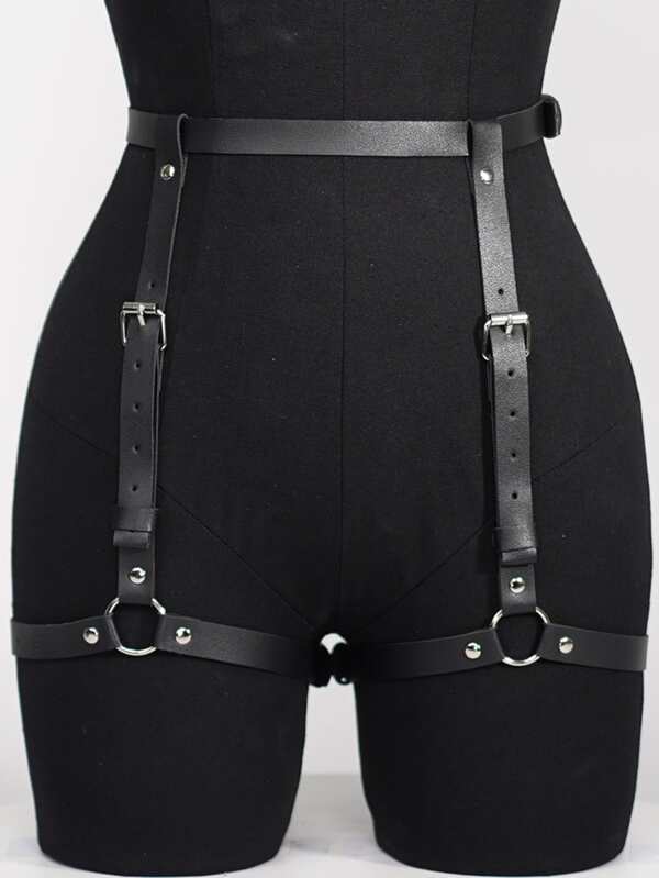 1pc Women PU Leather Garter Thigh Garter Gothic Lingerie Festival Rave