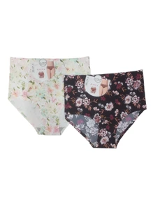 2 piezas de Pantaleta para Dama, Talla Grande, Varios Estampados, Los Colores se Mandan al Azar - Multicolor - Ver 1