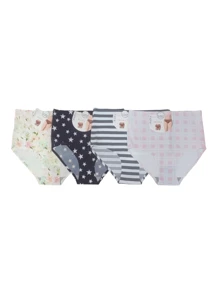 2 piezas de Pantaleta para Dama, Talla Grande, Varios Estampados, Los Colores se Mandan al Azar - Multicolor - Ver 9