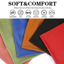 Women's Sports Headband, Athletic Sweatband For Running, Basketball, Yoga, Fitness, Forehead Sweat Absorber, Hair Tie, Head Wrap, Black