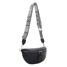 新款韩版时尚单肩包和斜挎包 - 黑色 - 查看 1