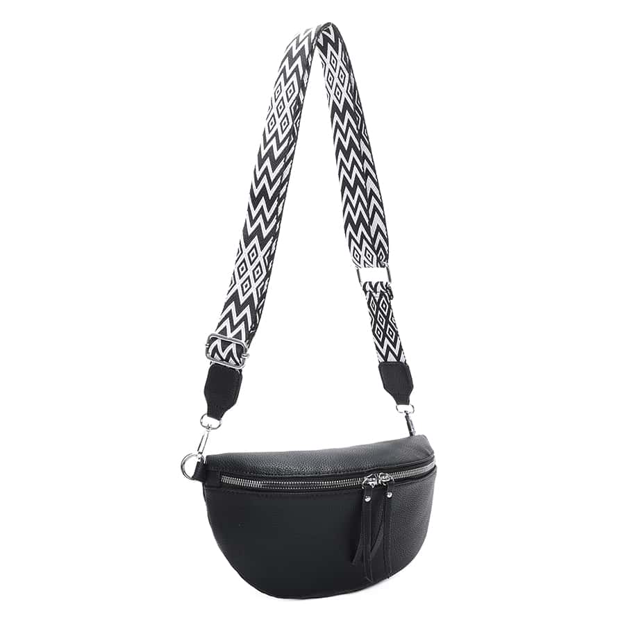 新款韩版时尚单肩包和斜挎包 - 黑色 - 查看 1