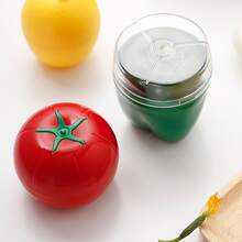1 pieza Contenedores cocina vegetal almacenamiento cajas fruta con vegetal almacenamiento perfecto para tomate - Rojo - Ver 3