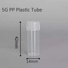 20 Chiếc 5Ml Rỗng Trong Suốt Mini Nhựa Mẫu Chai Có Nắp & Hộp Đựng Pp, Ống Nghiệm Để Bảo Quản - Trong sáng - Xem 5