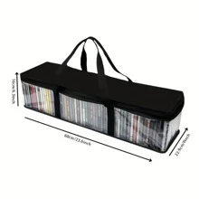 RUIZMAN Túi đựng đĩa CD gia đình 4 chiếc - Túi đựng đĩa PVC trong suốt - Hộp đựng đĩa CD chống nước có tay cầm - Túi đựng trò chơi di động bằng nhựa trong suốt để đựng đĩa CD, album, trò chơi điện tử, sách cho túi đựng đồ du lịch, túi đựng đồ trang điểm, túi đựng mỹ phẩm, túi đựng đồ đi nghỉ, túi đựng đồ trang điểm dung tích lớn, đựng son môi, cọ, đồ chăm sóc da, điện thoại di động, tiền xu, đồ dùng nhỏ, dùng cho gia đình, quà tặng, kỳ nghỉ và lễ hội Halloween Giáng sinh đa chức năng - Trong suốt 23,6 * 9 * 6,3 inch - Xem 4