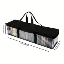 RUIZMAN Túi đựng đĩa CD gia đình 4 chiếc - Túi đựng đĩa PVC trong suốt - Hộp đựng đĩa CD chống nước có tay cầm - Túi đựng trò chơi di động bằng nhựa trong suốt để đựng đĩa CD, album, trò chơi điện tử, sách cho túi đựng đồ du lịch, túi đựng đồ trang điểm, túi đựng mỹ phẩm, túi đựng đồ đi nghỉ, túi đựng đồ trang điểm dung tích lớn, đựng son môi, cọ, đồ chăm sóc da, điện thoại di động, tiền xu, đồ dùng nhỏ, dùng cho gia đình, quà tặng, kỳ nghỉ và lễ hội Halloween Giáng sinh đa chức năng - Trong suốt 23,6 * 9 * 6,3 inch - Xem 3