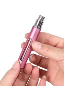 1 pezzo Bottiglia di profumo in alluminio da 5ml con contenitore interno in vetro, flacone spray portatile con nebulizzazione fine, colore casuale, torna a scuola