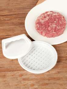 1pc White PP Hamburger Presser Multi-functional Meat Patty Molder Kitchen Tool - White - View 5