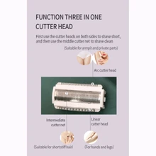 多功能電動毛髮修剪器,臉部脫毛無線電動修剪器,適用於臉部、耳鼻、眉毛和比基尼線等部位 - 綠色 - 查看 5