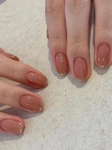 24 de francés dorado hilo manicura con 1 pieza de gelatina pegamento con 1 pieza de archivo - Multicolor - Ver 1
