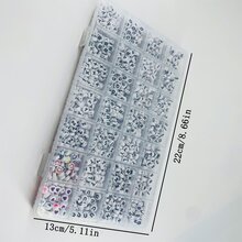 28-lưới Hộp Của 7mm Acrylic Tròn Chữ cái Hạt Với Hình vẽ trái tâm & A-Z Phân loại , 4X7mm Chữ cái Hạt Để làm đồ trang sức DIY , Với Hộp trữ - Nhiều màu - Xem 6