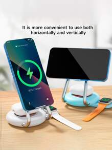 15W 三合一快速无线充电器，快速充电双无线充电板 - 充电板兼容 、S-Amsung、Apple A-Irpods 等，适用于 14/13/12/Pro/Max 系列、I-Watch、A-IrPods 3/2/Pro I-Watch Ultra8/7/6/5 Galaxy S23/S22/S21/S50 NOTE 20 Note10 Note9 Ultra S10 S9 S8 Oneplus 10/9/8 Pixel 6/5/4/3 Proxl/50/V40/35 Apple 耳机无线充电器