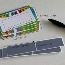 1 Set Diy Scratch Cards For Student Teacher Reward, Prize Redemption Card - White - View 5