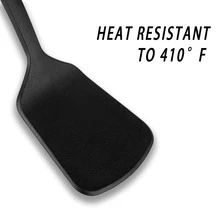 1 pieza nailon antiadherente resistente al calor Espátula de cocina para Sartén - Negro - Ver 5