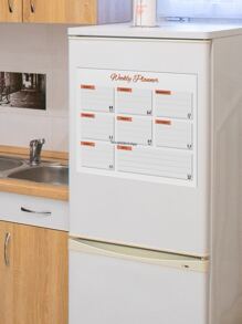 1 件字母图形周计划贴纸，现代计划器设计冰箱磁铁贴纸，适用于厨房最佳礼物 - 彩色 - 查看 7