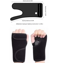 Muñequera Ortopedica Hombre Mujer Ferula Tunel Carpiano Gym - Negro - Ver 3