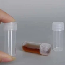 20 Chiếc 5Ml Rỗng Trong Suốt Mini Nhựa Mẫu Chai Có Nắp & Hộp Đựng Pp, Ống Nghiệm Để Bảo Quản - Trong sáng - Xem 4