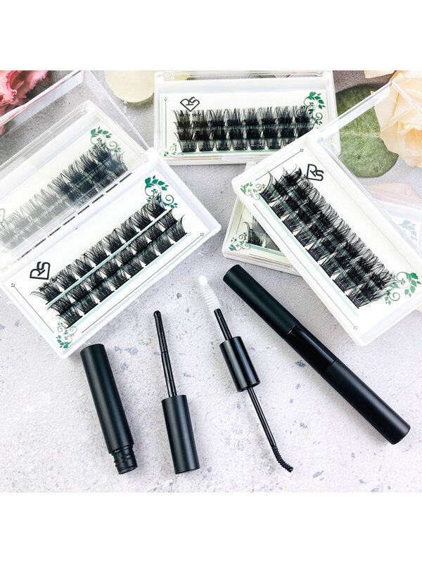 141618Mm Diy Lash Clusters, 20Mm Eyelash Clusters Volume Wispy Lashes