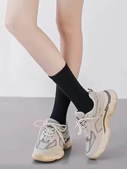 1雙素色商業止汗走男士長襪