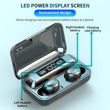 TWS Wireless Earphone Mic Wireless Headphone Stereo Noise Cancelling Sport Headset F9 TWS Wireless Earphones 5.3 9D Sound Wireless Earbuds Touch Digital Display TWS 5.3 Earphones Wireless Bass Stereo In-Ear Earbuds Handsfree Headset With Mic F9 Wireless Earphone 5.3 TWS LED Display 9D Bass Stereo Wireless Earbuds Handsfree Hifi Headset