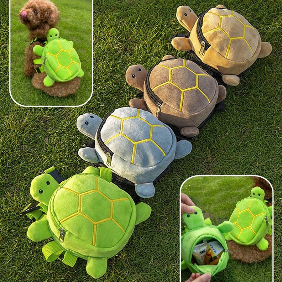 1pc Random Portable Dog Treat Bag & Pet Leash Storage Backpack For Outdoor - Multicolor - View 1