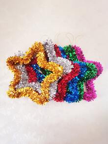 1入組35cm寵物彩虹花環帶星星&花造型,適用於裝飾用品 - 金色 - 查看 2