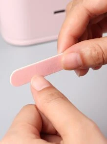 FULL BEAUTY 50 cái Mini Bộ Giũa móng tay Đánh bóng Các tập tin Dụng cụ cắt sửa Chà nhám Đánh bóng Dũa móng tay Cái đánh bóng Móng tay Tấm bảng Móng tay Khối chà nhám Tài liệu Cái đánh bóng Móng tay Chặn - Hồng - Xem 4