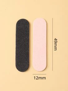 FULL BEAUTY 50 cái Mini Bộ Giũa móng tay Đánh bóng Các tập tin Dụng cụ cắt sửa Chà nhám Đánh bóng Dũa móng tay Cái đánh bóng Móng tay Tấm bảng Móng tay Khối chà nhám Tài liệu Cái đánh bóng Móng tay Chặn - Hồng - Xem 6