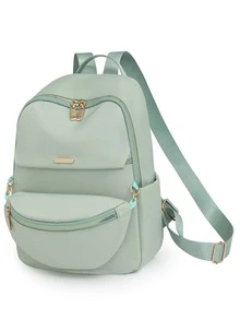 Fashion Women's Travel Backpack With Detachable Small Bag - Green - View 2