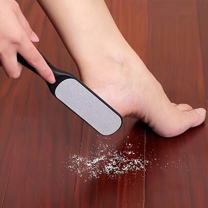 1入組雙面腳死皮拆卸工具腳老繭研磨器去角質工具