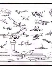 Reusable Plastic Coloring Mat - Air Transport Mat - Erases Water-Based Crayons And Markers - White - View 4