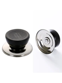 Stainless Steel Pot Lid Cap - Black - View 2