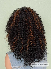 非洲短髮afro Kinky捲曲假髮 - 間色 - 查看 5