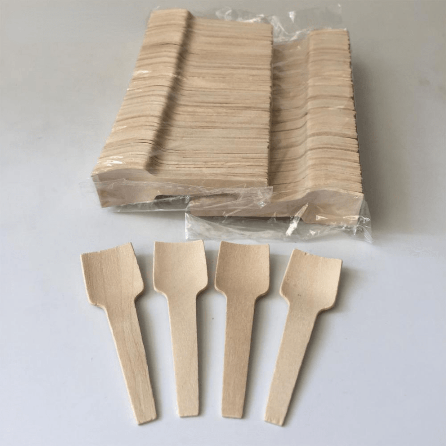 Disposable Wooden Dessert Spoon, Birch wood Table Spoon SHEIN USA