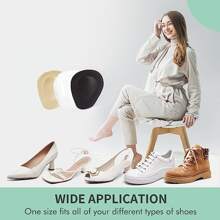 1pair Women's Reusable Metatarsal Pads For High Heels, Transparent Universal Size, Relieve Foot Pain For Women High Heels Women Pumps And Men Sneakers Shoes Summer Daily Wear - Clear - View 8