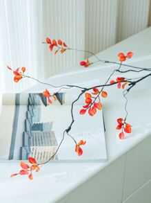 1pièce/3pièces/6pièces, 97cm, Plantes artificielles, Fausses feuilles de banyan, Fausses longues tiges de feuilles d'olive, Style minimaliste de décoration de maison, feuilles vertes, convient pour la décoration de la maison, les rassemblements familiaux, les mariages, la décoration d'automne, la chambre, le bureau, le jardin, la Saint-Valentin, la Fête des Mères, l'Action de grâce, les jours fériés, centres de table de salle à manger, décoration florale DIY, décoration de printemps, décoration du Ramadan