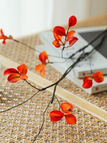 1pièce/3pièces/6pièces, 97cm, Plantes artificielles, Fausses feuilles de banyan, Fausses longues tiges de feuilles d'olive, Style minimaliste de décoration de maison, feuilles vertes, convient pour la décoration de la maison, les rassemblements familiaux, les mariages, la décoration d'automne, la chambre, le bureau, le jardin, la Saint-Valentin, la Fête des Mères, l'Action de grâce, les jours fériés, centres de table de salle à manger, décoration florale DIY, décoration de printemps, décoration du Ramadan