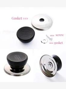 Stainless Steel Pot Lid Cap - Black - View 4