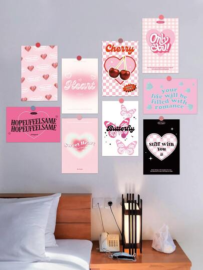 30pcs/Set Paper Wall Sticker, Creative Figure & Slogan Graphic Wall Decal For Home, Renovation Stickers Peel Wall Panels, Wall Paper, Wallpapers, Spring Decoration Items Refresh Your Home, Rama Decoration Stickers Gifts Birthday Graduation