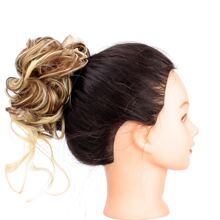 爪夹凌乱发髻发片波浪卷发发髻夹爪夹发片合成凌乱发髻接发发圈女士适用， - 彩色 - 查看 4