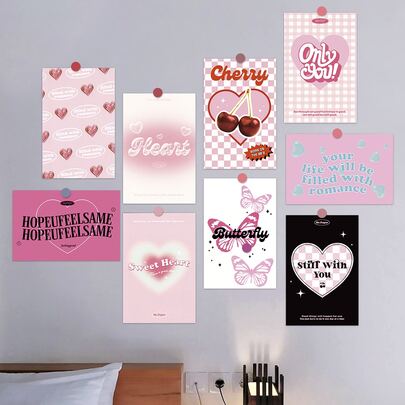 Bộ 30 miếng dán tường bằng giấy, miếng dán tường hình ảnh sáng tạo & khẩu hiệu cho ngôi nhà, miếng dán tường cải tạo, tấm ốp tường lột, giấy dán tường, giấy dán tường, vật dụng trang trí mùa xuân làm mới ngôi nhà của bạn, miếng dán trang trí Rama