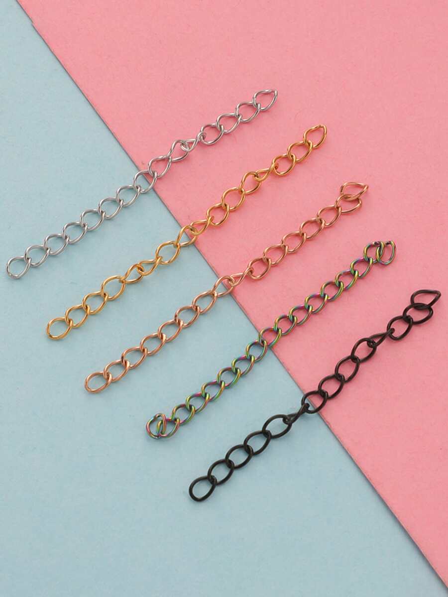 10pcs Stainless Steel Diy Jewelry Chain - Yellow Gold - View 1