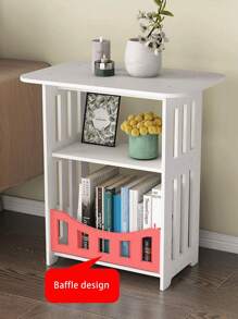 1pc Bedside Table/ Corner Tea Table For Living Room Sofa - White - View 2