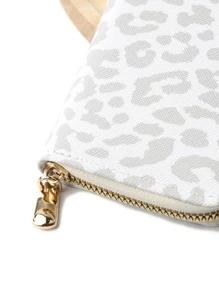 灰色豹纹短款钱包零钱包超薄卡套豹纹卡包钱包名片夹信用卡夹女士钱包迷你钱包零钱包卡包 - 查看 5