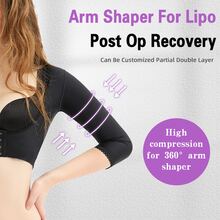 Women Shapewear Tops Vest For Arm Shaper Post Surgery - Black - View 4