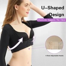 Women Shapewear Tops Vest For Arm Shaper Post Surgery - Black - View 5