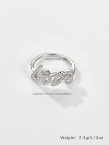 歐美時尚華麗女士們鑽石圓環晚餐低過敏性方晶鋯石項鍊手環三件套套裝 - 銀色 - 查看 6