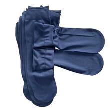 Calcetines 10 de azul marino ultra delgado transpirable unicolor , verano - Azul Marino - Ver 5