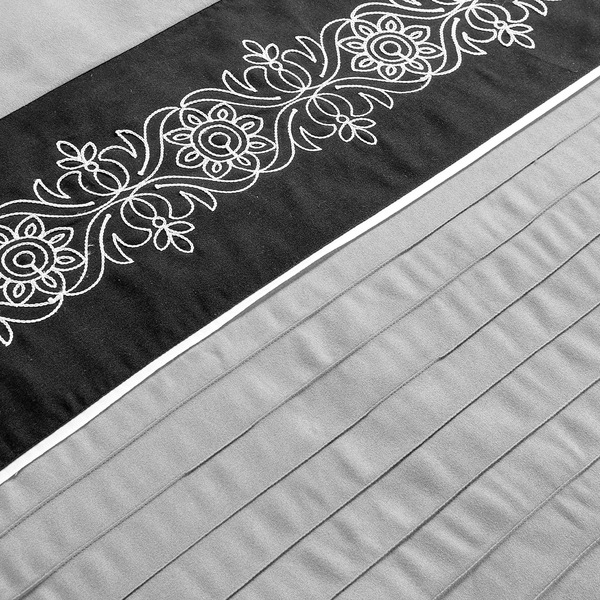 7 Piece Embroidered Design Comforter Set Bed in a Bag SHEIN USA