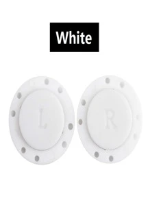 1 set cierres magnéticos para ropa - Blanco - Ver 8